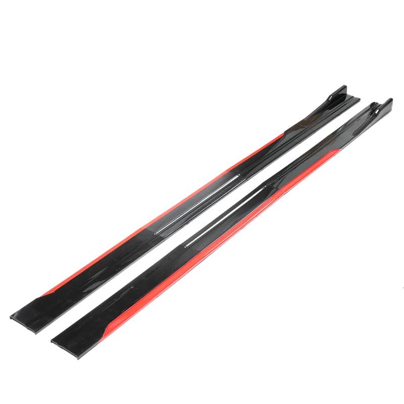 Hot Sale Car Side Skirt Adjustable Bumper Carbon Fiber Modifiedextension Rocker Plate Lip For Kia For Ford For Mazda For BMW