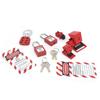 Safety Lockout Tagout Kit Lockset Fitting Tools Multifunctional Portable with Pocket Bag