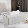 High Quality Streak Tissue Box Exquisite Paper Storage Container Modern Napkin Holder  Living Room