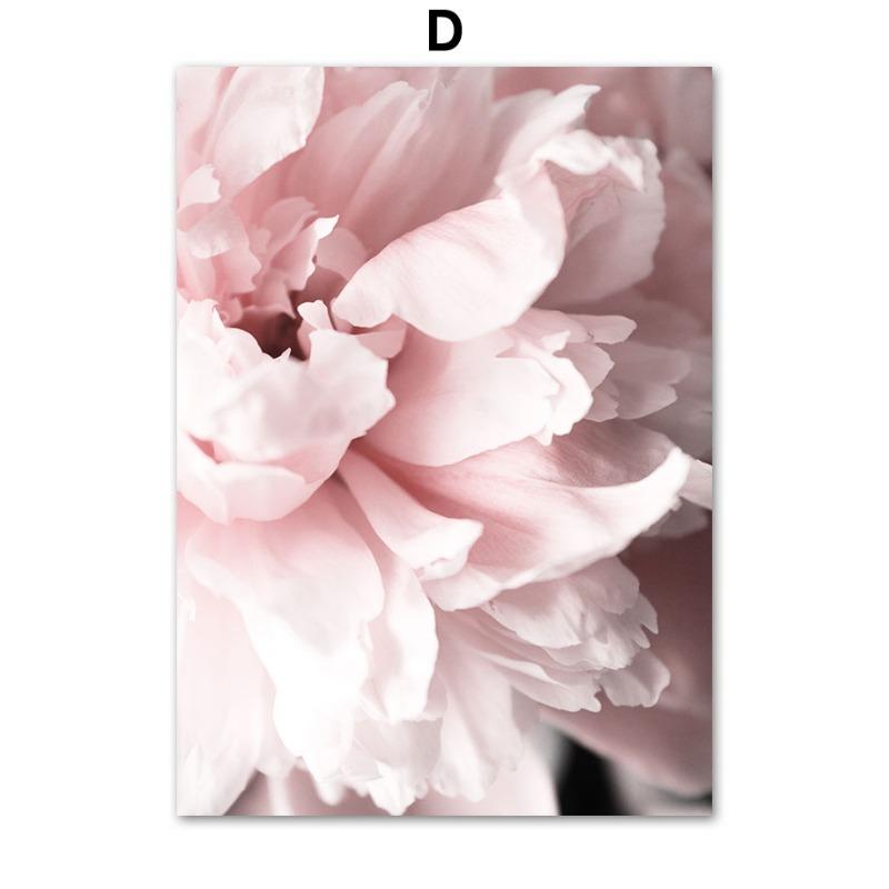 Розовое кафе «Парижская башня» Сакура Роза Настенное искусство Холст Живопись Скандинавские Пейзажные Постеры Принты Картина Для Декора Гостиной