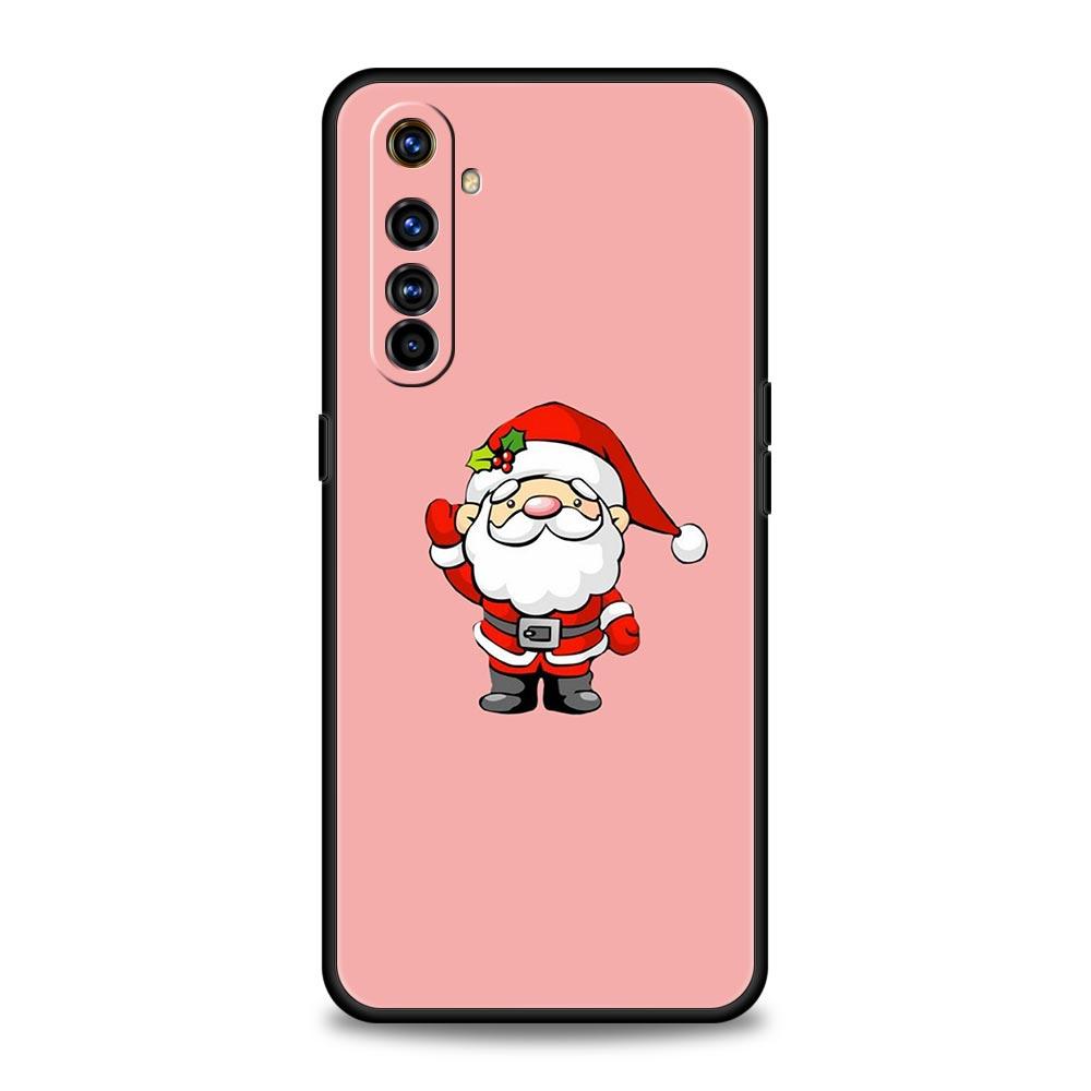 Забавный мультяшный чехол на Новый год и Рождество для Realme 12 11 10 9 8 5G 7 6 GT5 GT3 Pro C21 C25 C35 Для Realme GT Neo 2 3 3T 5 Чехол