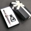 Morandi Fountain Pen Accounting Dark Nib Ink Hard Pen Handwriting Practice Gift Box For School, Teacher'S Day Prize, New Year Gift