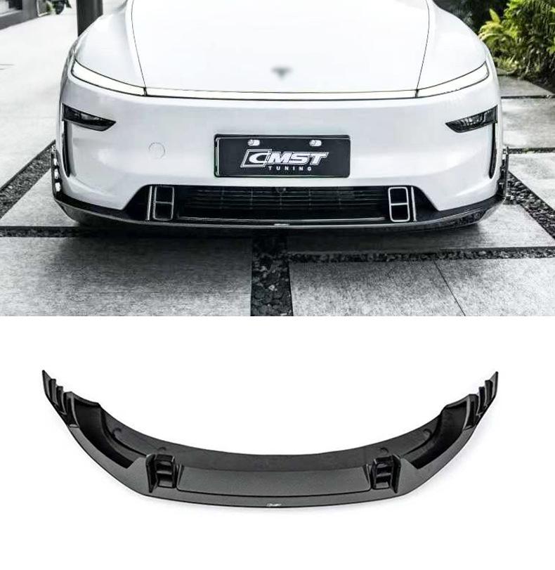 Комплект переднего и заднего бампера-губы и капота Tesla Model YL в стиле CMST из настоящего карбона