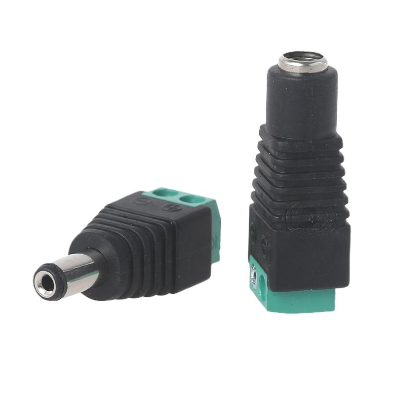 Адаптер-разветвитель разъема питания DC 12V Папа+Мама 2.1x5.5mm Разъем питания DC для камеры видеонаблюдения Светодиодной ленты Освещение