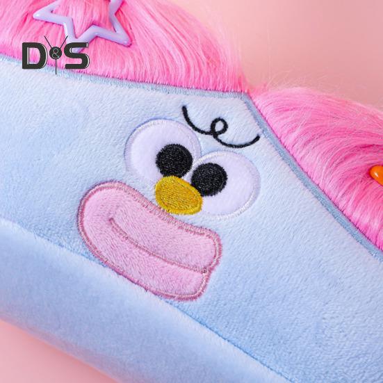 DIY Pencil Case Box Organizer Long Hair Doll Design Large Capacity Zipper Closure Pen Marker Drawing Tool Holder