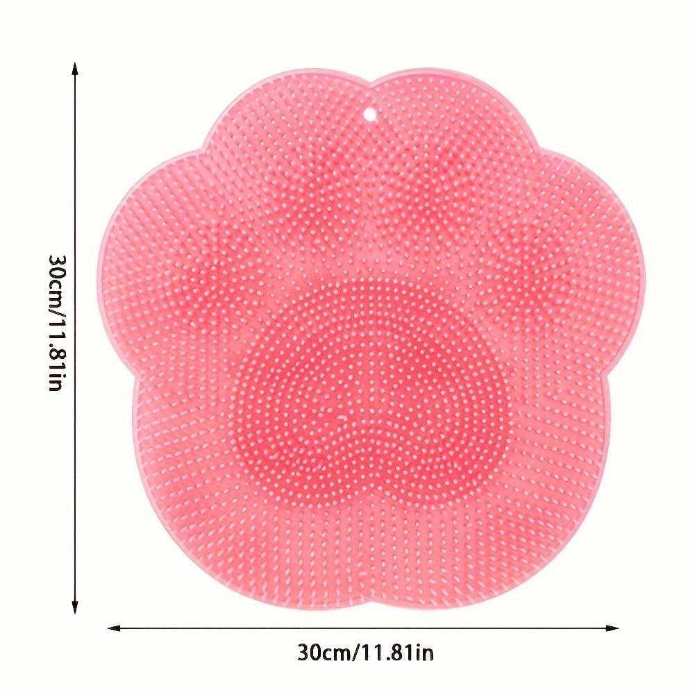 Коврик для скраба для ног в ванной, для мытья ног, для скраба для ног, удаляет омертвевшую кожу, растирает ноги, большой, для ленивых, для растирания спины, присоска, массаж
