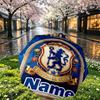 Custom Name Personalized Chelsea Football Club Print Umbrella, Auto Open Close, 8‑Rib Sturdy Frame, Commute Camping Hiking Use, Birthday Gift