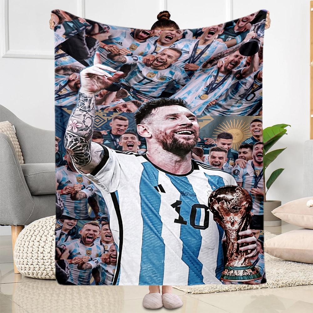 Messi 518 Blanket Durable Comfort Suitable for Chair Couch Office Chair All-Season Use Warmthful Decor Gift for Travel Home Birthdays