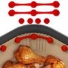 Фиксатор для аэрофритюрницы, 2 шт., термостойкая силиконовая пряжка для фиксации пергаментной бумаги для выпечки, кухонные принадлежности для выпечки