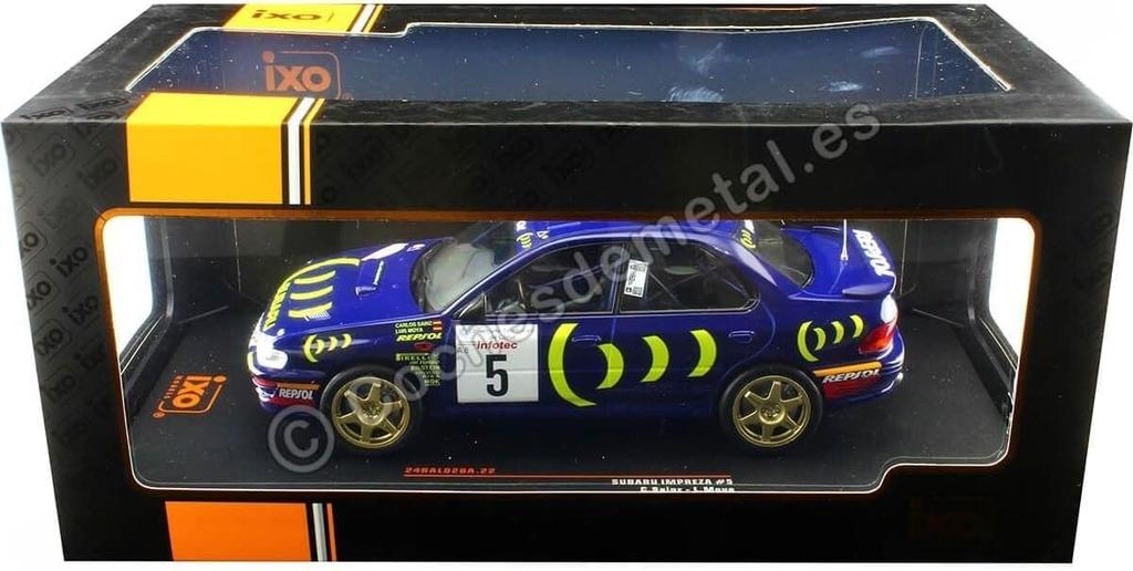 IXO Mini Car 1/24 Subaru Impreza 555 Repsol N 5 Rally Tour de Corse 1995 C. Sainz - L. Moya