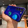 Забавный Космический НЛО Инопланетная Вещь Чехол Для Телефона Для Samsung A56 A36 A26 A16 A15 A25 A35 A55 A14 A34 A24 A54 Черный Мягкий Чехол