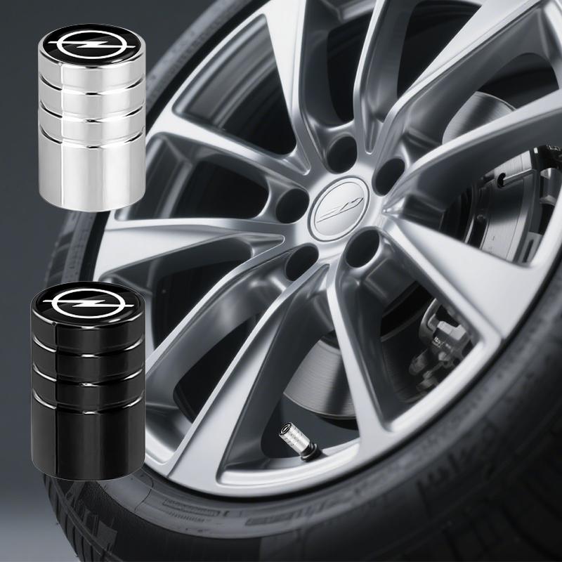 4pcs Car tire valve cap cover dust shield Aluminum tire hub valve cap For Opel Insignia Astra Antara Meriva Zafira H G Corsa