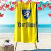 Name Custom Frosinone Calcio Print Beach Towel, Large Soft Quick Dry Towel for Beach Camping Swimming