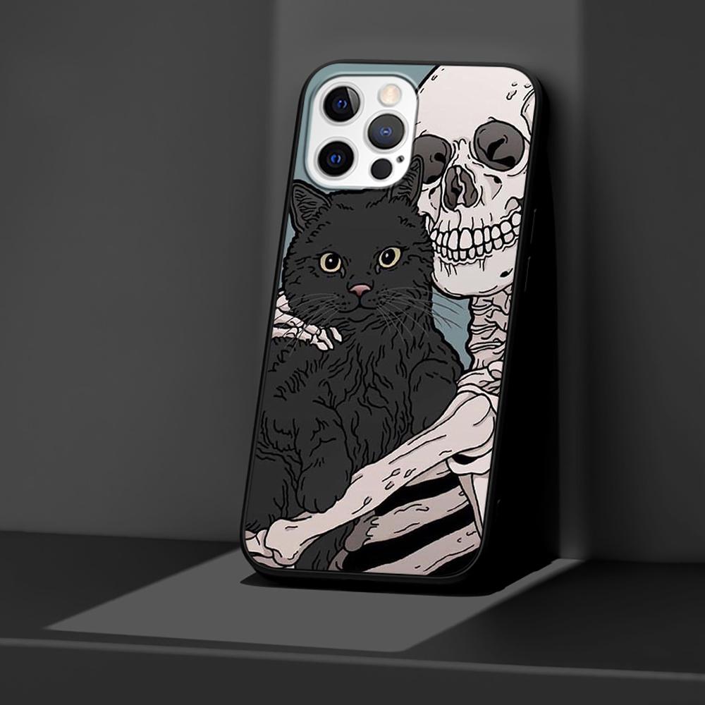 Чехол Grim Reaper Skull Skelet для Apple iPhone 14 11 13 12 Pro Max XR 7 8 + SE 2020 XS 6 6s Plus 5 5s черный силиконовый чехол для телефона