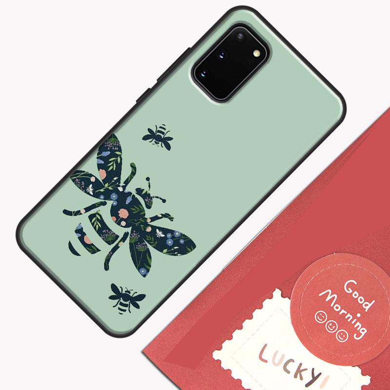 Bee Bumblebee Pattern Phone Case For Samsung Galaxy S25 Ultra S20 S21 S22 S23 S24 Plus S9 S10 S24 FE Cover Shell