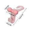 2Pcs Cartoon Dopamine Pink Bow Car Hook Plastic Multifunctional Car Seat Hanger Hooks Home Storage Hook Car