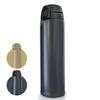 CLEAN HOUSE Stainless Steel Bottle, One-Touch Insulated, Hot & Cold Mug (Midnight Black, 600ml)