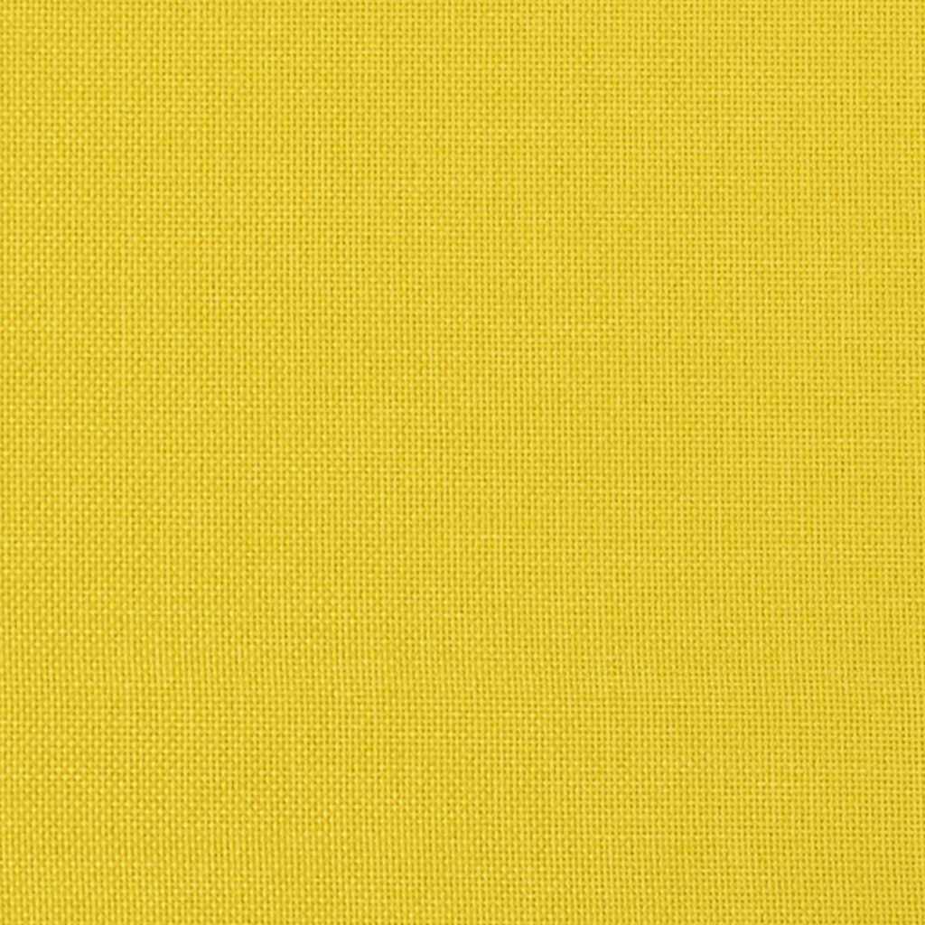Seat Cushions 4 pcs Light Yellow 40 x 40 x 3 cm Fabric