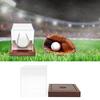 Baseball Display Case Acrylic Clear Display Box with Stand Softball Basketball Holder Box for Organization & Showcases