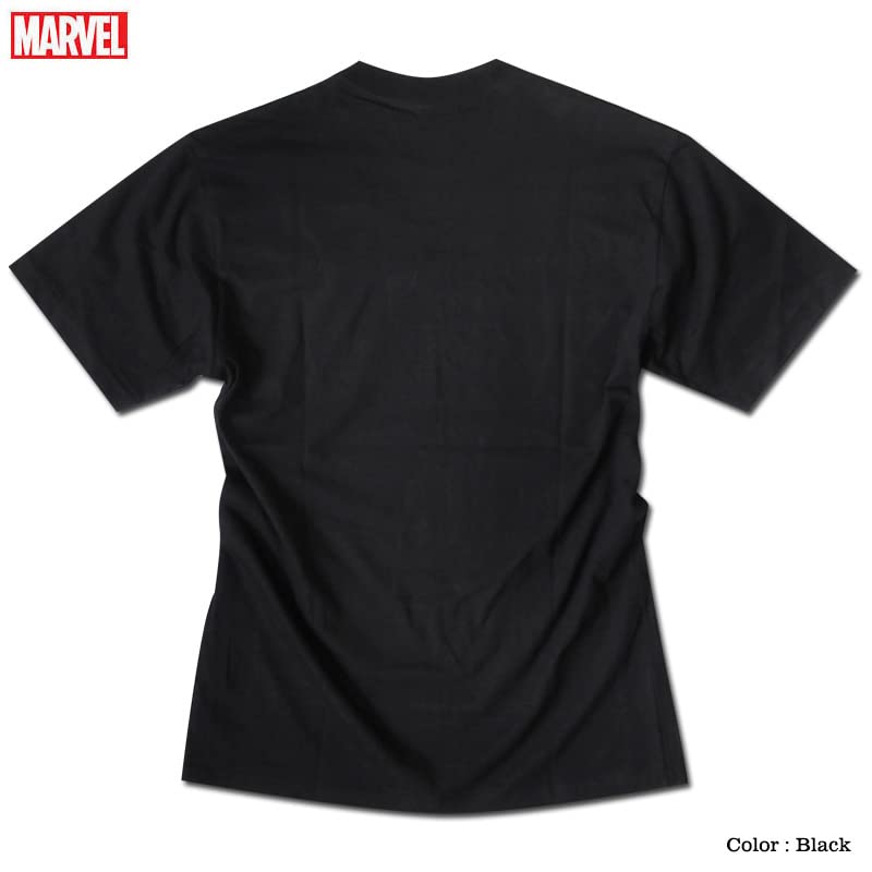 EVERSOUL Marvel Avengers Captain America Venom Short Sleeve T-Shirt, Men's Black, Size L [Parallel Import]