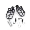 Footrests Kit Black Aluminum Replacement for Yamaha YZ125 YZ250 PW50 PW80 BW80 DT50 RT100 RT180 TT225S TT225T TTR110