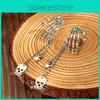 Skull Gothic Punk Ear Jewelry With Alloy Material For Wear Festival