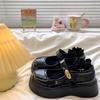 Британский стиль милые туфли Мэри Джейн 2025 новая весна круглый носок черные японские туфли на платформе маленькие кожаные туфли женские универсальные одинарные туфли