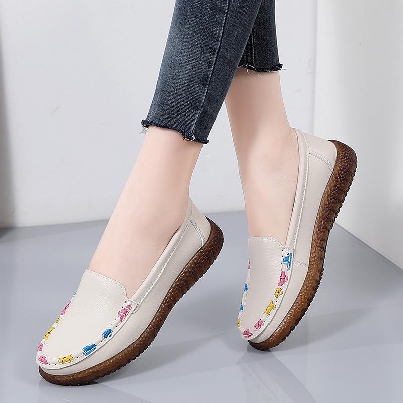 Womens Slip Penny Casual Loafers On Round Toe Flats Comfortable Fashion Work Business Shoes Lightweight Faux Leather Driving Shoes For Women