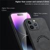 For iPhone 14 Pro Max Magnetic Case with Tempered Glass Film PU Leather+TPU Phone Cover Precise Cutouts
