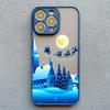 Рождественский зимний снежный пейзаж Чехол для телефона Для iPhone 16 15 14 13 12 11 Pro Max Mini X XS XR 7 8 Plus Ударопрочный Жесткий Чехол Fundas