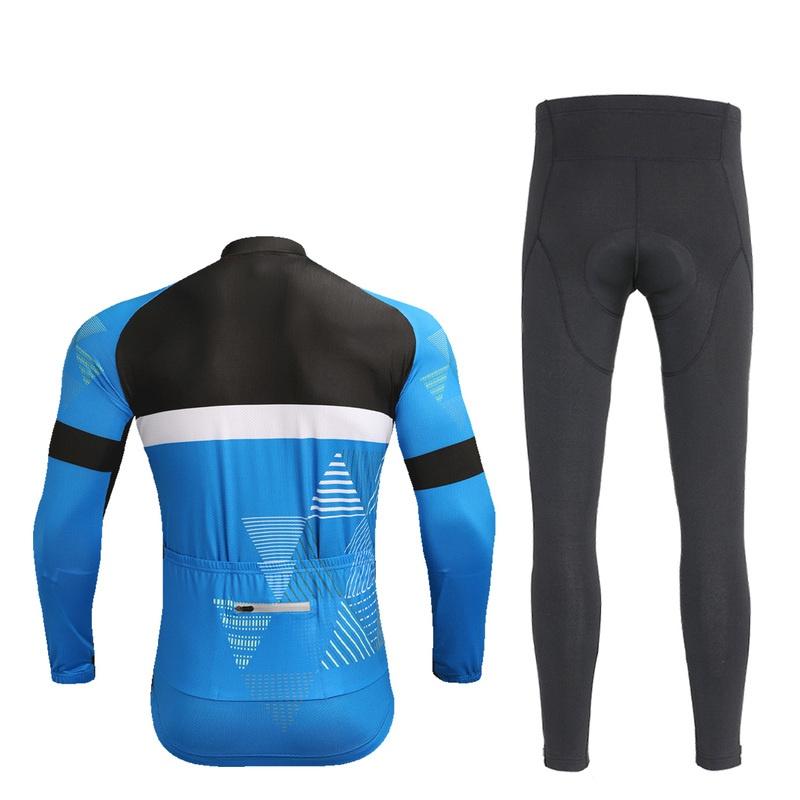 Дышащие велосипедные майки, комплект одежды для велоспорта, быстросохнущая мужская велосипедная одежда с длинными рукавами, костюм, колготки