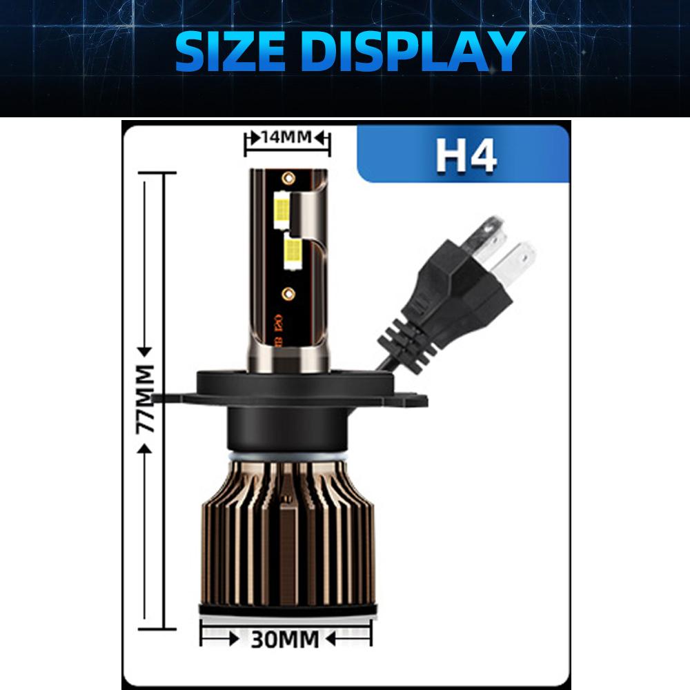 For BMW R100 CS GS R100R RS RT R100S R100T Motorcycle H4 LED Headlight 3570 CSP 6500K Diode 12V Turbo Hi Lo Bulb Motor Headlamp