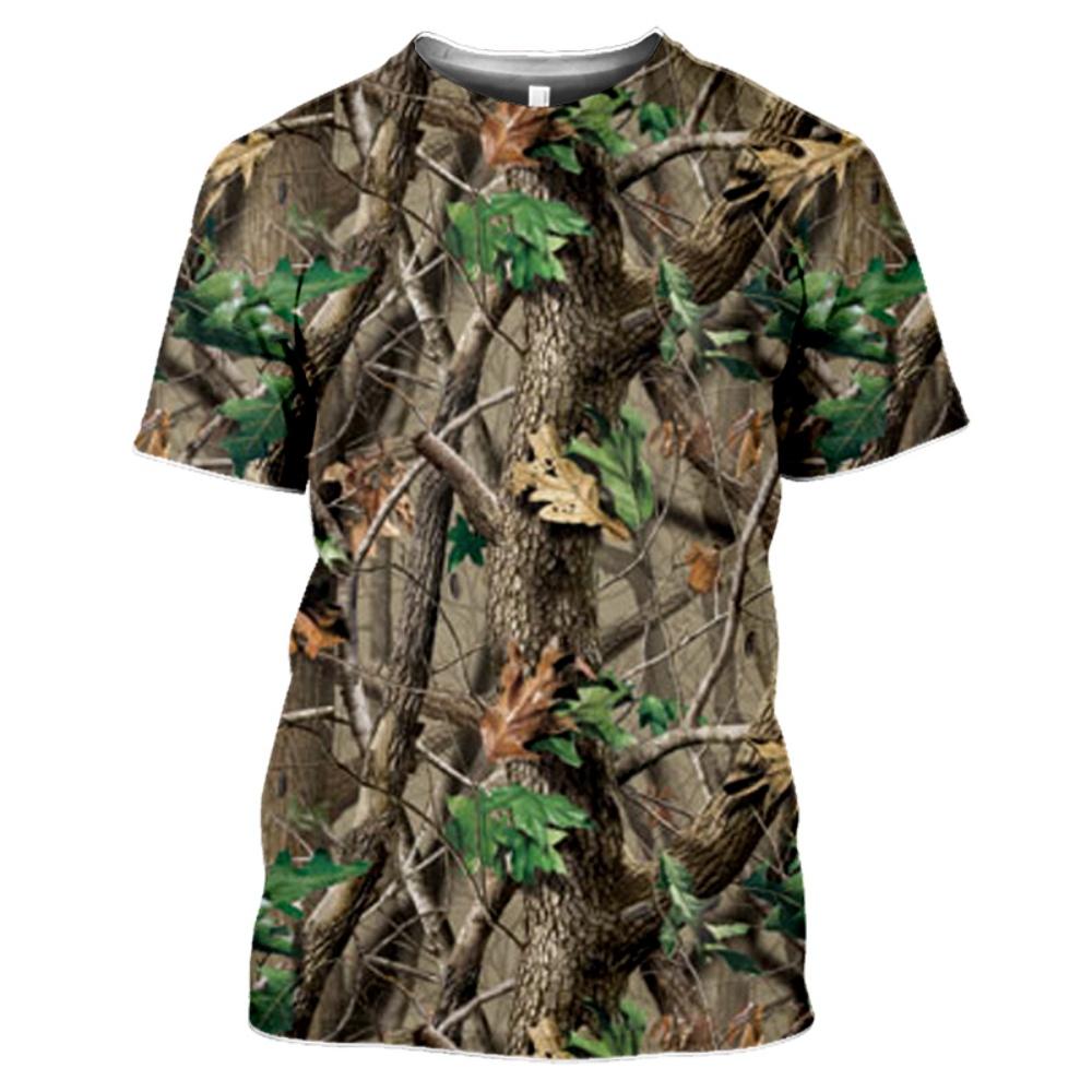 2025 Kids Clothes Forest Camouflage Hunting T-Shirt Summer Girl T-Shirts Short Sleeve Children Top O-Neck Outdoor Boys Clothes