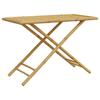 VidaXL Table de jardin pliable 110x55x75 cm bambou, table de jardin en bambou, table de patio, meuble d’extérieur, table 365879