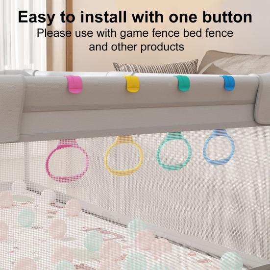 4 шт. детские подтягивающие кольца для упражнений при ходьбе, легкая установка, детский гимнастический стенд, вспомогательные кольца для вставания, милые