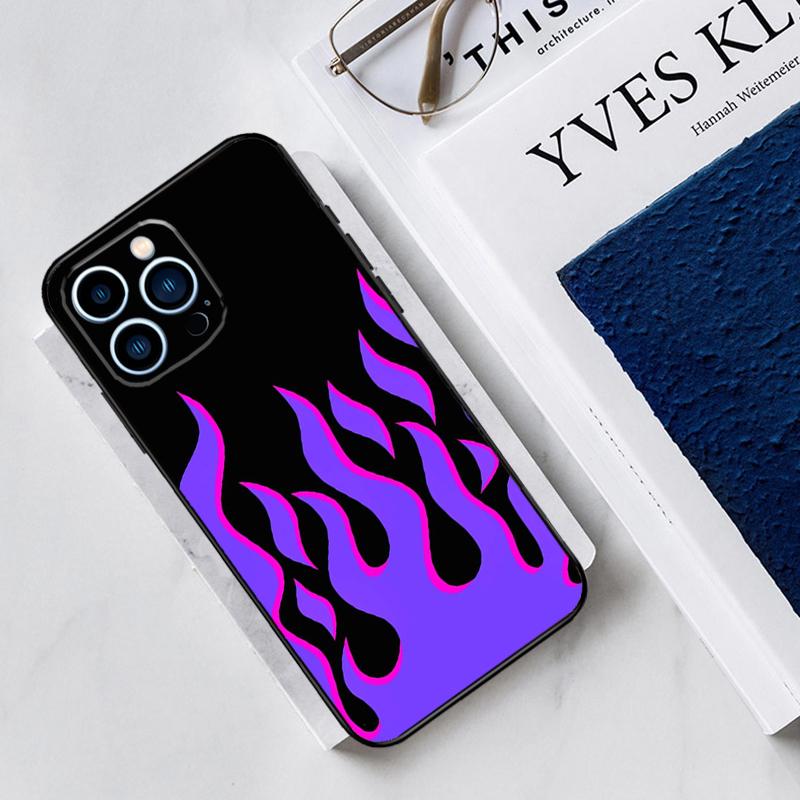 Blue Red Flame Fire Phone Case For iPhone 13 11 12 14 15 16 Pro Max 7 8 Plus X XS XR 12 13 Mini Bumper Cover