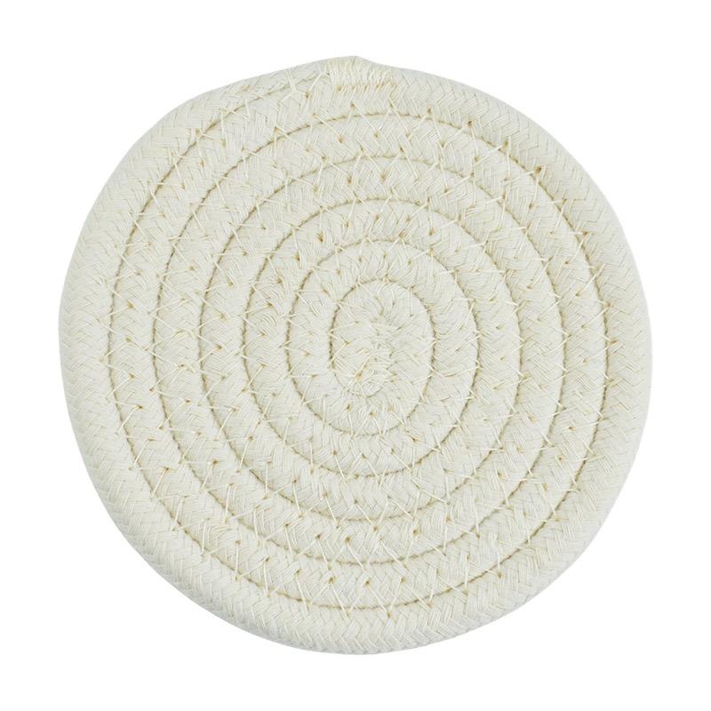 Круглая хлопковая подставка под тарелку для обеденного стола, кухонные принадлежности, термостойкая подставка под стакан для кофе и напитков