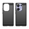 For Xiaomi Poco M6 Pro Case Cover Poco M6 Pro Capas Shockproof Phone Back Armor Bumper Carbon Fiber Soft TPU Fundas Poco M6 Pro