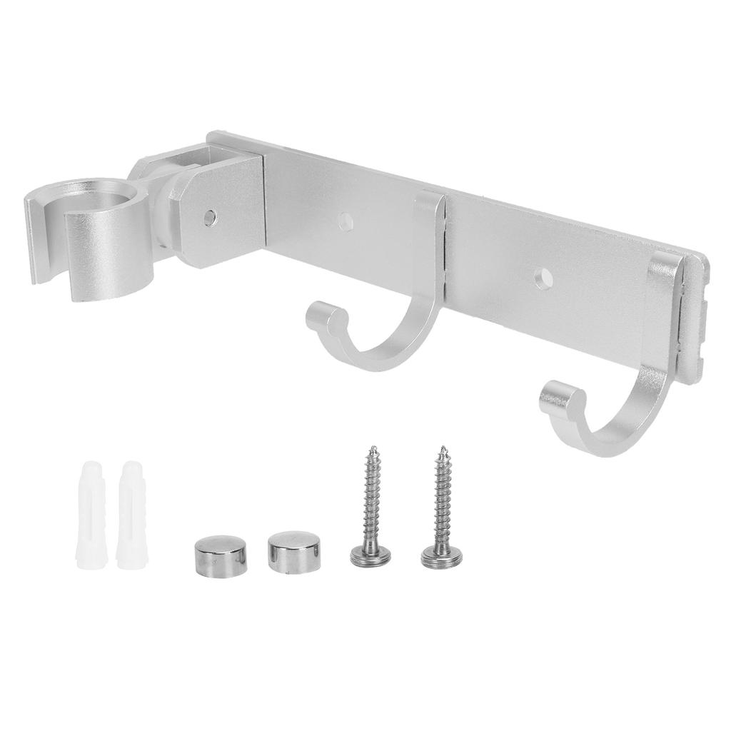 Регулируемый держатель для душевой лейки с крючком, настенный органайзер для хранения банных принадлежностей