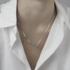 Серебряная цепочка из змеиной кости для мужчин — модное минималистичное украшение, кулон в стиле ретро, ​​подарок на День святого Валентина для парня.