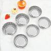 Многоразовая форма для печенья и пудинга Серебряная форма для десертов Формы для тарталеток Цветок Маффин