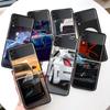 JDM Sport Car 350Z 370Z 240Z For Samsung Galaxy Z Flip 5 4 3 5G Phone Case Black Hard Cover ZFlip 5 4 3 Luxury Shockproof Bumper