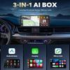 Android 13 CarPlay Умная Ai Box Беспроводной CarPlay Android Auto Адаптер с RGB-подсветкой Для Netflix YouTube Автомобильные Интеллектуальные Системы
