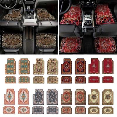 4 шт./компл. Резиновые коврики для пола автомобиля Богемные коврики-протекторы для пола автомобиля для передних и задних сидений