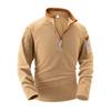 Men's New Arrival Stand Collar Half Zip Long Sleeve Tactical Arm Zipper Hoodie