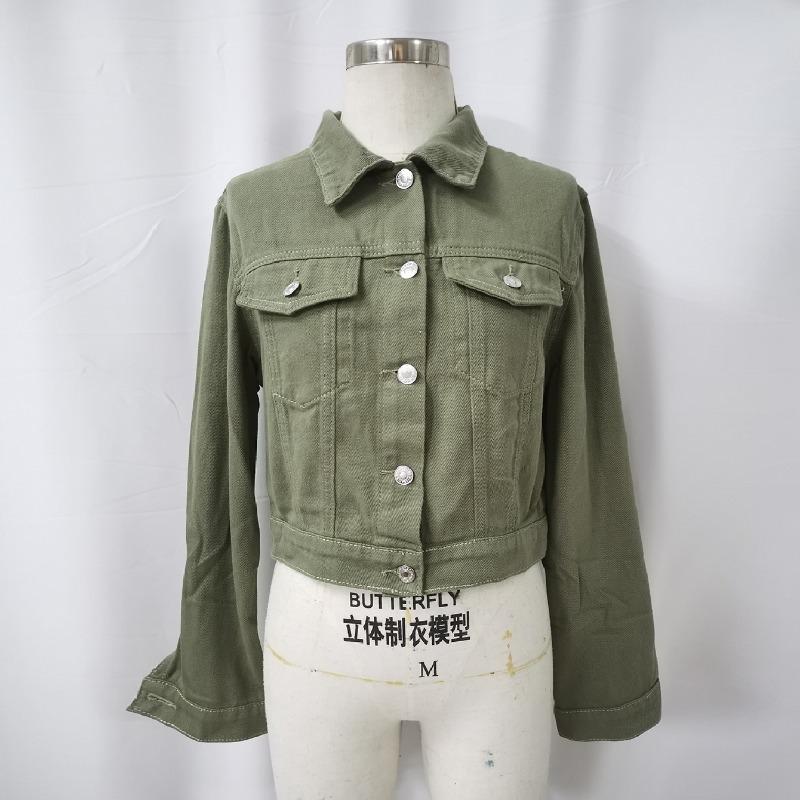 Весенне-осенняя женская джинсовая куртка, женская повседневная короткая куртка, топы