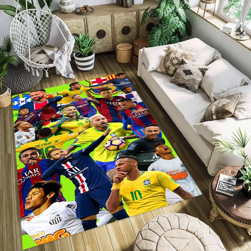 Brazilian Football Glory carpet Living room and bedroom mats printing Protective pad Room Office chair cushion