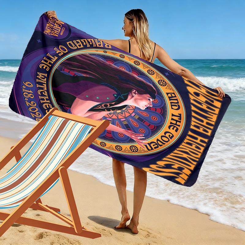 Charming witch Agatha Harkness 2D Flat Print Beach Towel, Large Soft Quick Dry Towel for Beach Camping SwimmingXSTJ0915446