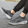 Новая пара обуви с мягкой подошвой из летучего трикотажа, дышащие одинарные туфли, женская спортивная и повседневная обувь, модная обувь на одну ногу