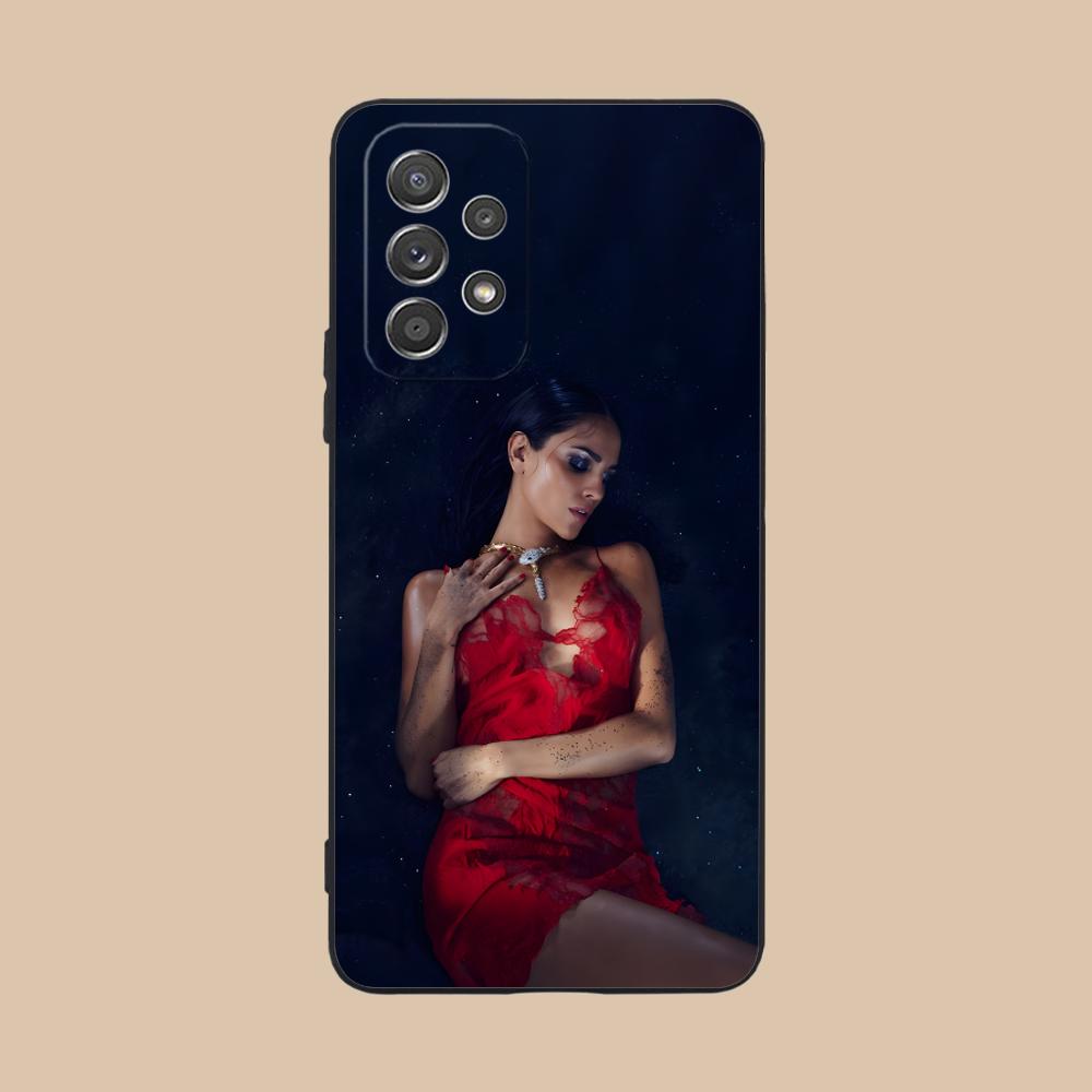 Модный матовый чехол для мобильного телефона Eiza Gonzalez для Samsung Galaxy M55 54 42 35 34 33 32 23 22 15 14 13 12 F55 5G Цветная обложка